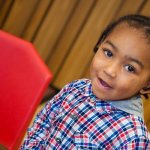 Cute little boy in preschool